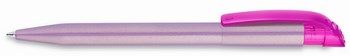 penne pubblicitarie in plastica - S45 - S45 MET-SATIN CLEAR